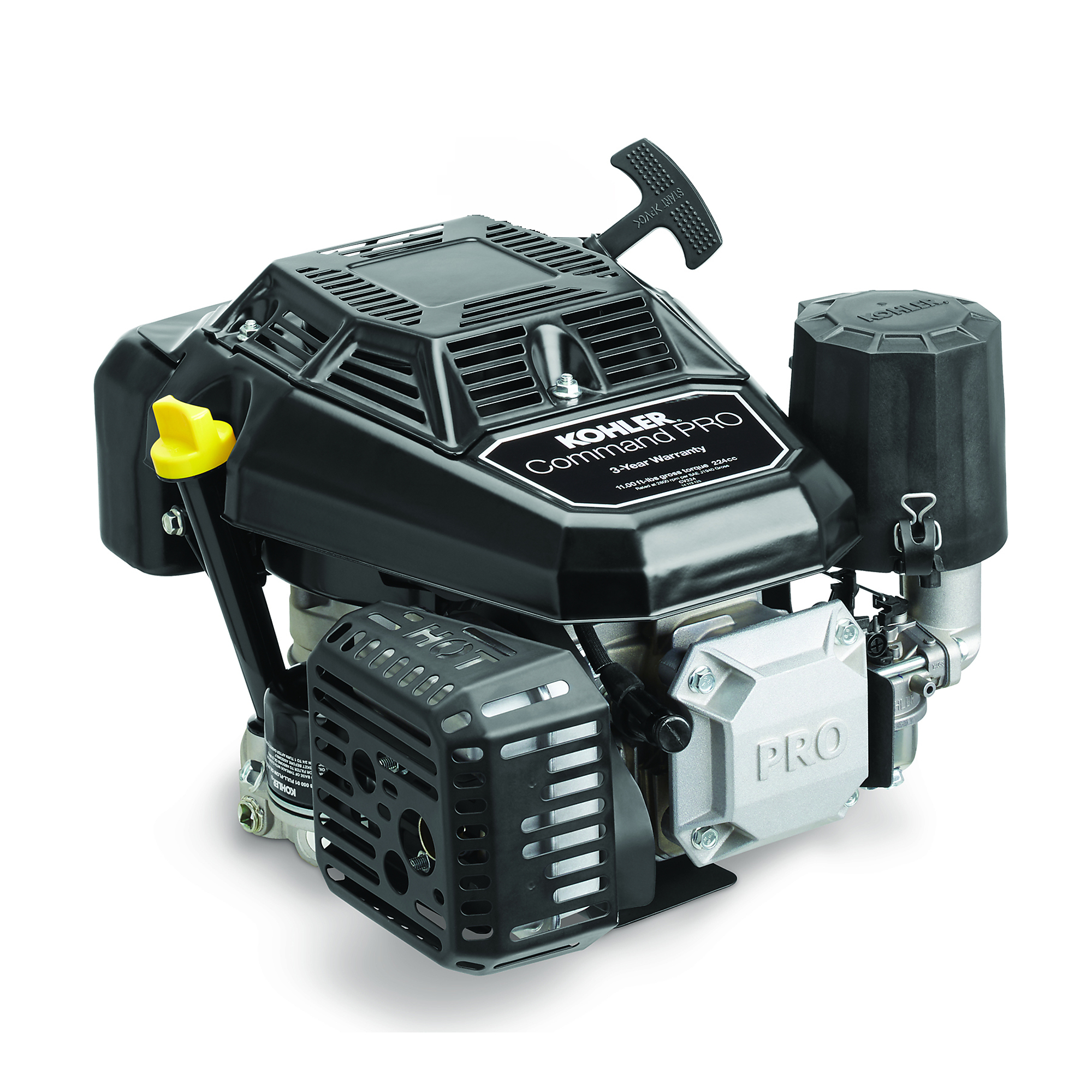 Kohler Vertical Command PRO Engine - 11 HP, 224cc, Easy-Pull Start, Cast Iron Cylinder Liners, Model# PA-CV224-3001